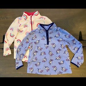 Two 4T fleece pullovers